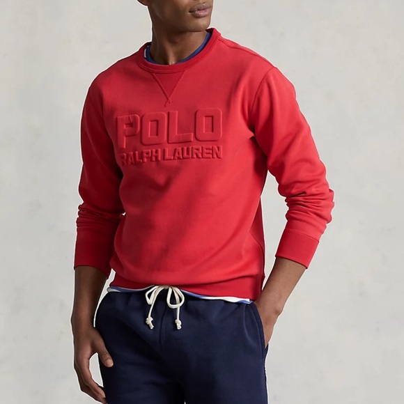 PRL CREW Embossed SWEATSHIRT XL